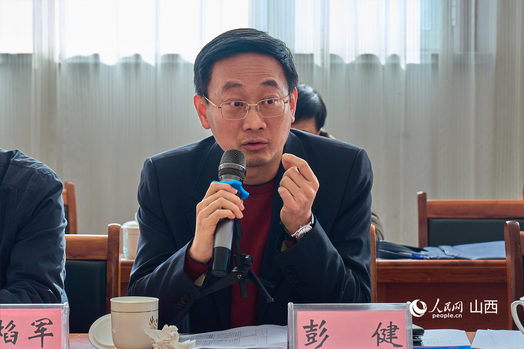 文化和旅游部文化和旅游研究基地（中國(guó)傳媒大學(xué)）主任彭健。人民網(wǎng) 張超寧攝