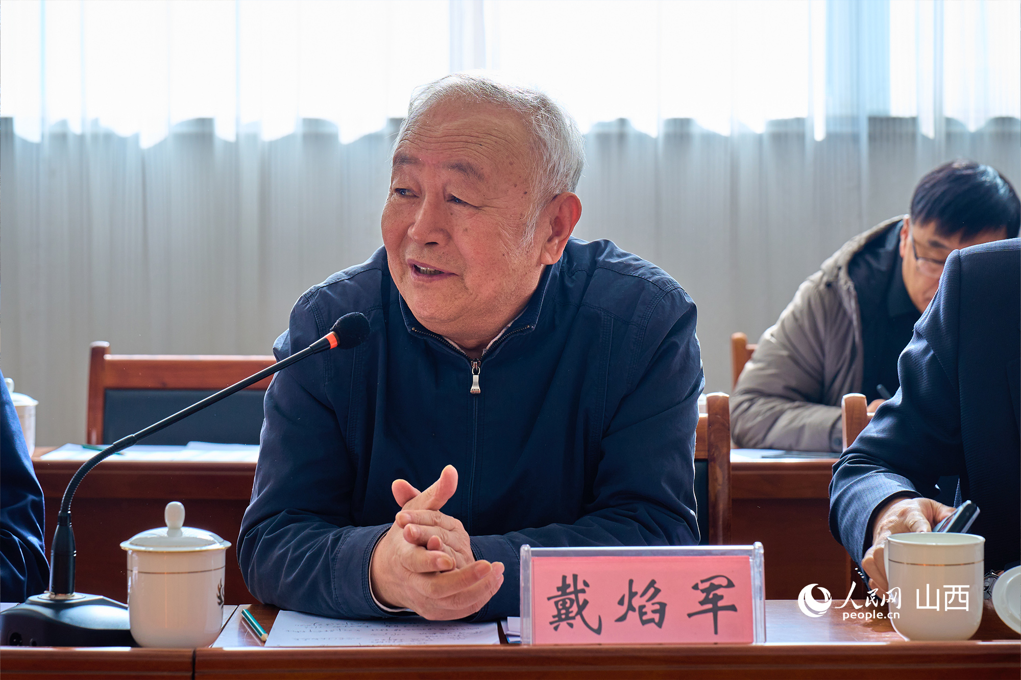 中央黨校（國(guó)家行政學(xué)院）黨建教研部原副主任、教授戴焰軍。人民網(wǎng) 張超寧攝